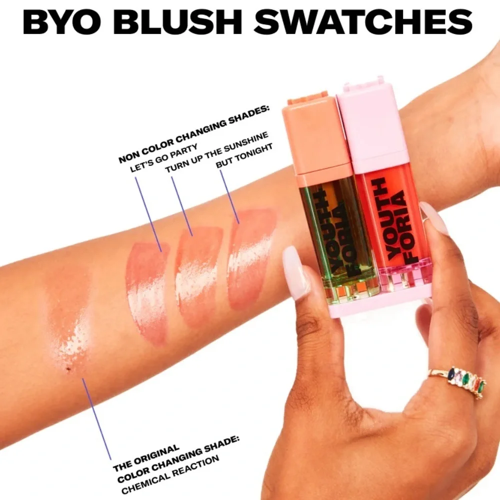 🌿 YOUTH FLORA Color Changing Blush Oil + LUCKY CHICK Lip & Cheek Multi Stick